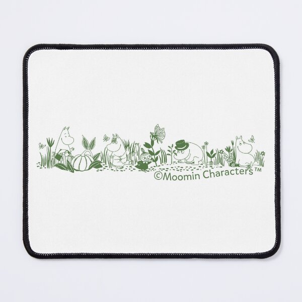 Item preview, Moomin Moomintroll And Co In Nature Green Print designed and sold by MoominStore.