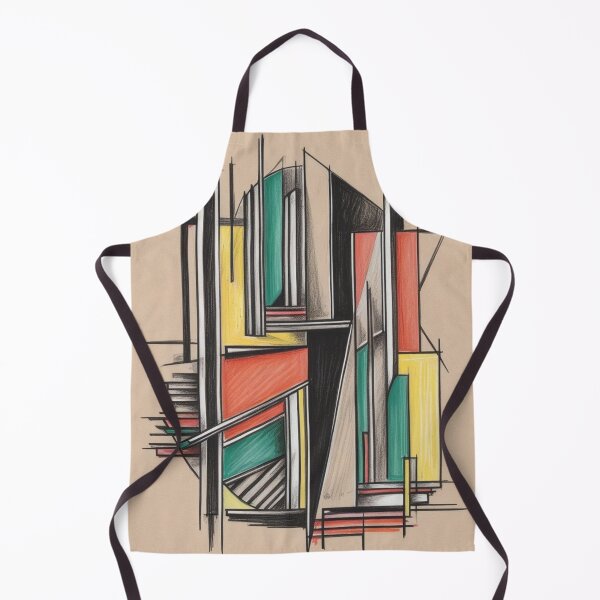 Item preview, Architectural Art Deco Sketch with Vintage Geometric Lines designed and sold by Harmonic_Layers.