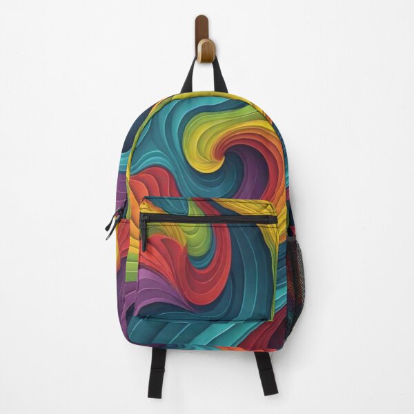 Item preview, Colorful Swirl Abstract with Rainbow Waves and Layered Flow designed and sold by Harmonic_Layers.