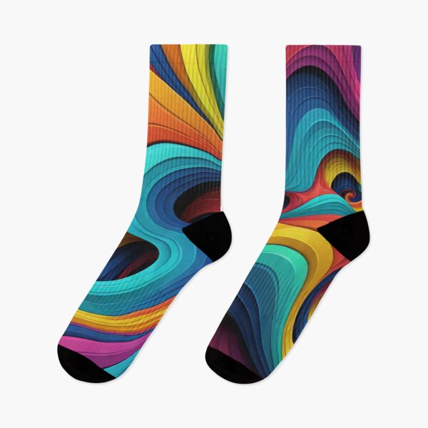 Item preview, Psychedelic Rainbow Swirl Abstract with Flowing Layered Colors designed and sold by Harmonic_Layers.