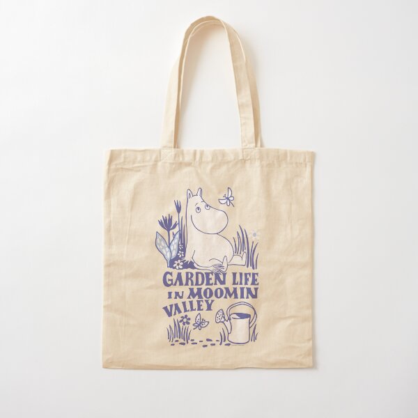 Item preview, Moomin Garden Life Nature Scene Blue Print designed and sold by MoominStore.