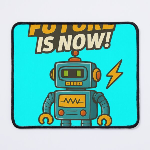 Item preview, Cartoon Robot – “Future Is Now” Tech-Inspired Cute Bot Design designed and sold by BestDetailer.