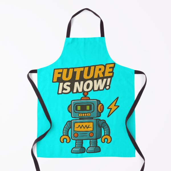Item preview, Cartoon Robot – “Future Is Now” Tech-Inspired Cute Bot Design designed and sold by BestDetailer.
