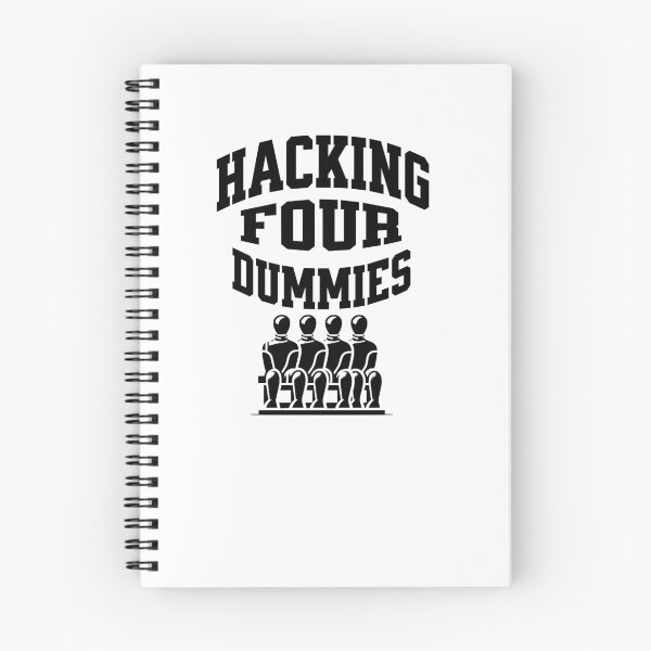 Item preview, Hacking Four Dummies – Tech Humor Graphic designed and sold by Teacher2Nerds.