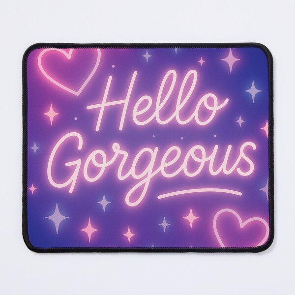 Item preview, Hello Gorgeous – Neon Glow Retro Aesthetic designed and sold by Luxe & Lovely Finds.