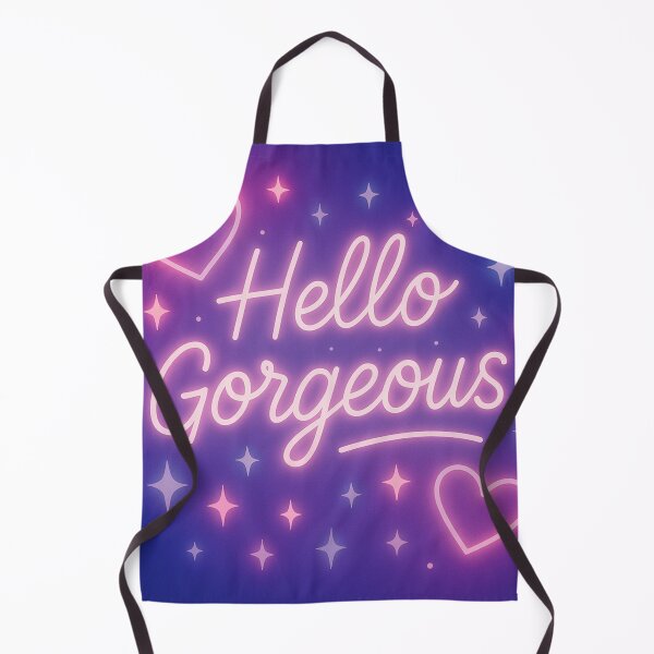 Item preview, Hello Gorgeous – Neon Glow Retro Aesthetic designed and sold by Luxe & Lovely Finds.