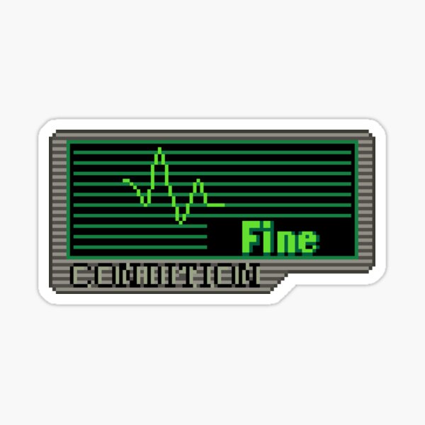 Item preview, Resident Evil Status Pixel Art designed and sold by AlleenasPixels.