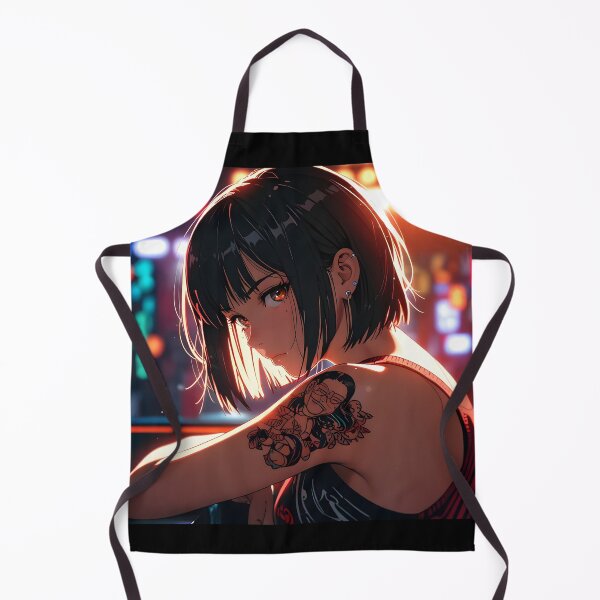 Item preview, Copia de Copia de Copia de Japanese manga girl with tattoos, 80s, red bikini. designed and sold by EpicMerchRealm.