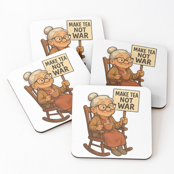 Item preview, Make Tea Not War – Funny Tea Lover Peace Art designed and sold by davidartcorner.