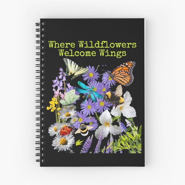 Item preview, Where Wildflowers Welcome Wings Colorful Pollinator Design designed and sold by EarthArtDesigns.