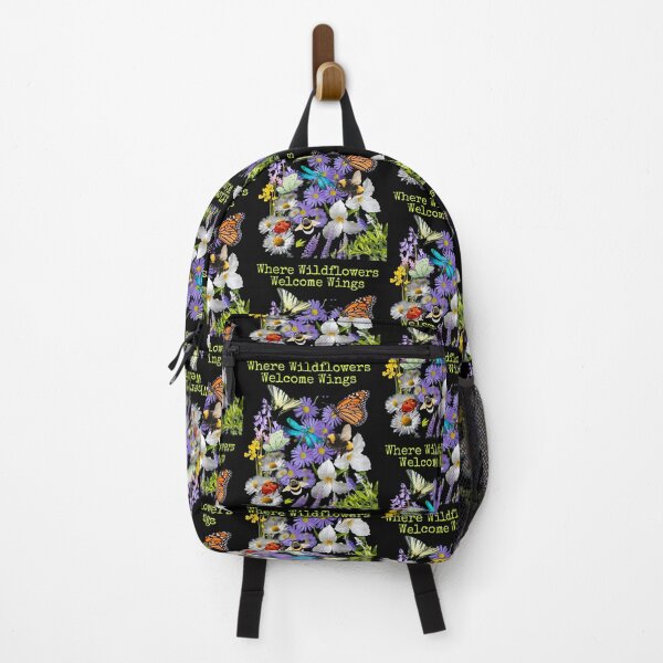 Item preview, Where Wildflowers Welcome Wings Colorful Pollinator Design designed and sold by EarthArtDesigns.