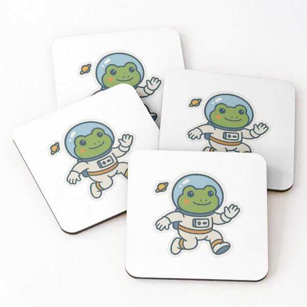 Item preview, Retro Astronaut Frog designed and sold by hi-chew.