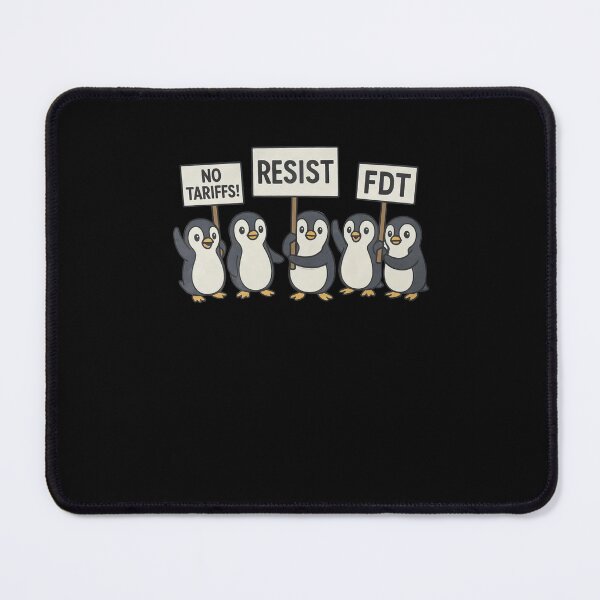 Item preview, Penguins Against Tariffs Resist FDT Anti Trump Funny designed and sold by Filek-mable.