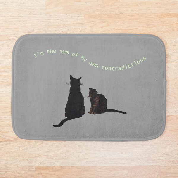 Item preview, Introspective Cat Quote Dark Aesthetic Design designed and sold by AndenSol.