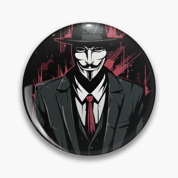 Item preview, Vigilante Mask – Guy Fawkes Noir Illustration designed and sold by TheSoloStyle.