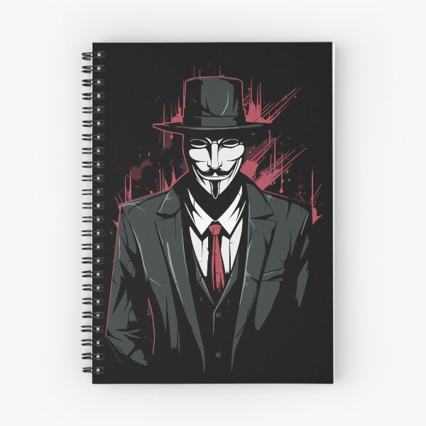 Item preview, Vigilante Mask – Guy Fawkes Noir Illustration designed and sold by TheSoloStyle.