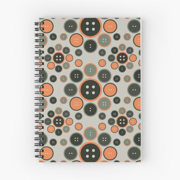 Item preview, Bold Buttons: Orange, Black, and Grey Pattern Art - SV98 designed and sold by The Queer Designer.