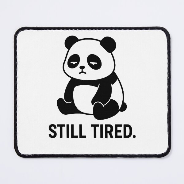 Item preview, Still Tired Panda – Cute Sleepy Aesthetic Design designed and sold by IsabellShop.