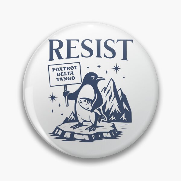 Item preview, Penguins Against Tariffs Resist Fdt Anti Trump designed and sold by Filek-mable.