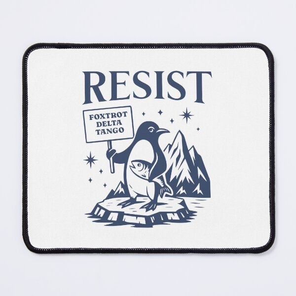 Item preview, Penguins Against Tariffs Resist Fdt Anti Trump designed and sold by Filek-mable.