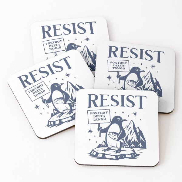 Item preview, Penguins Against Tariffs Resist Fdt Anti Trump designed and sold by Filek-mable.