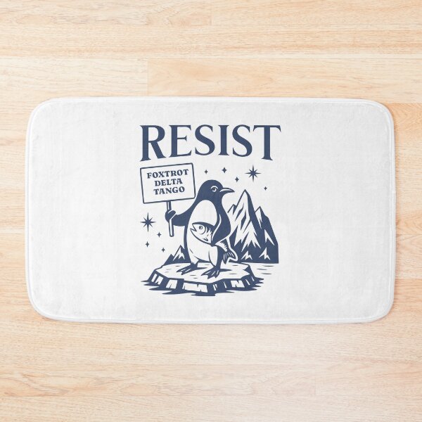 Item preview, Penguins Against Tariffs Resist Fdt Anti Trump designed and sold by Filek-mable.