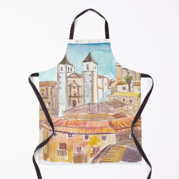 Item preview, Historic Cáceres Old Town View in Extremadura Light designed and sold by artshop77.