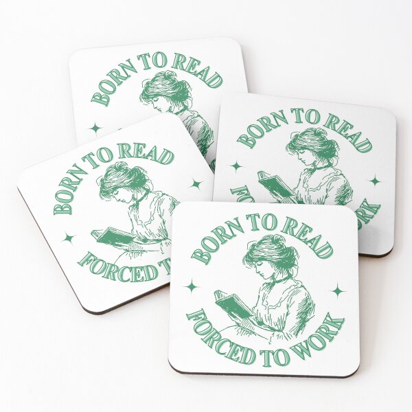 Item preview, Born to Read, Forced to Work designed and sold by Bookish Delights.