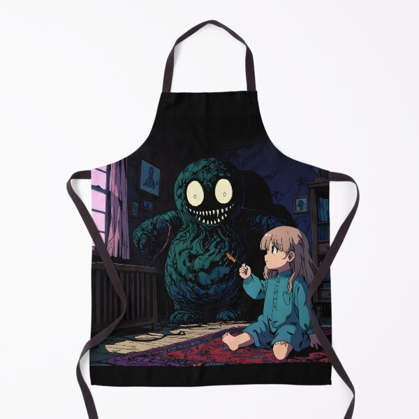Artikelvorschau, Horror-Anime-Plüschtier, mit einem Mädchen. entworfen und verkauft von EpicMerchRealm.
