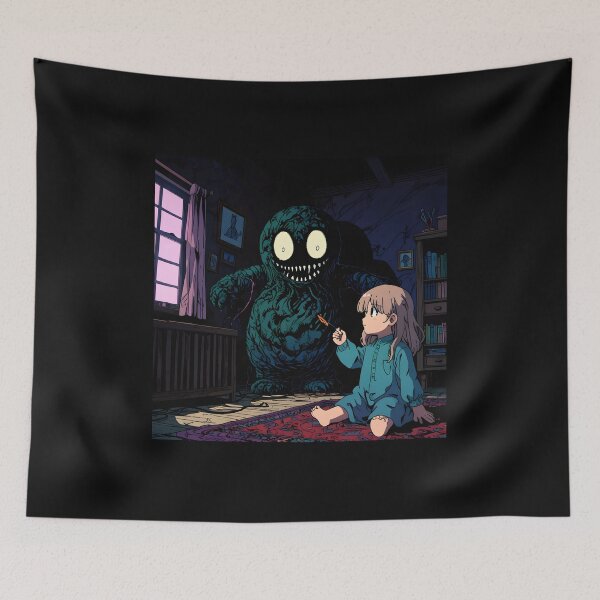 Item preview, Horror Anime Plush, with a girl. designed and sold by EpicMerchRealm.