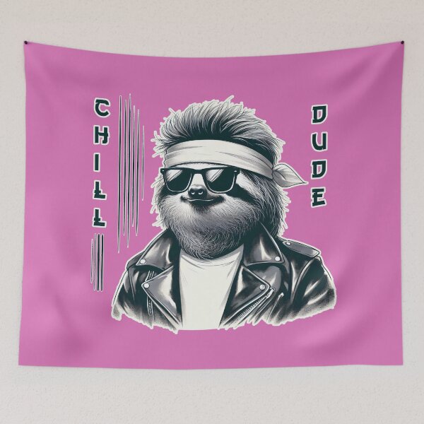 Item preview, Chill Mullet Sloth in Shades designed and sold by Slick-Waffles.