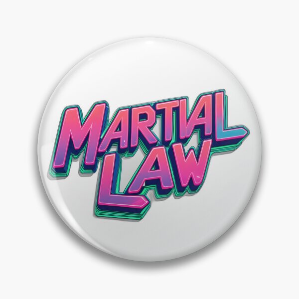 Item preview, Martial Law – Retro 80s Synthwave Typography Design designed and sold by HCNDesign.