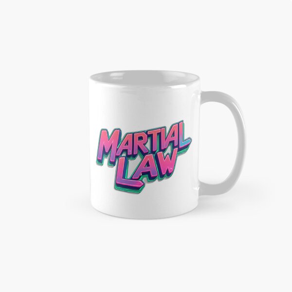 Item preview, Martial Law – Retro 80s Synthwave Typography Design designed and sold by HCNDesign.
