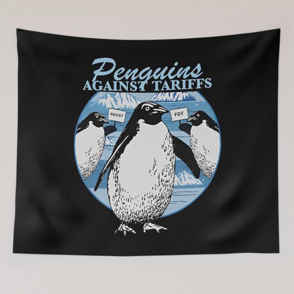 Item preview, Penguins Against Tariffs Trump Resist designed and sold by Filek-mable.