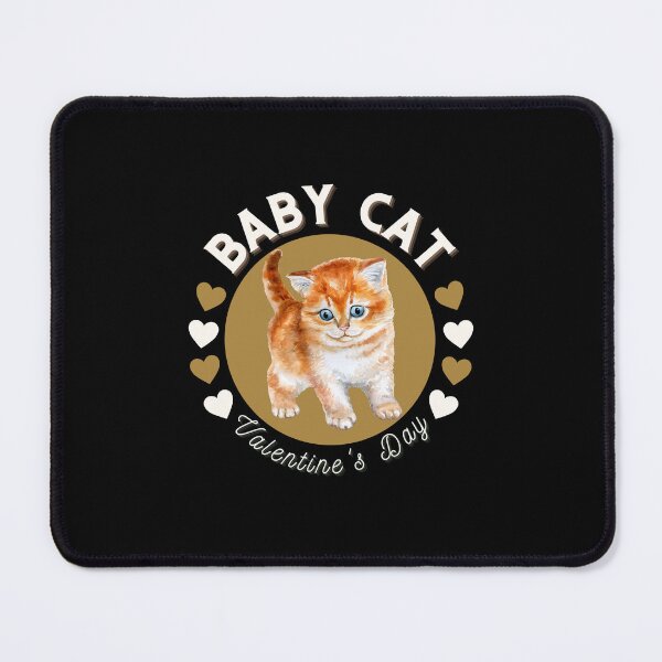 Item preview, Baby Cat Watercolor Valentine Love Art designed and sold by Zakrytos ★★★★★.