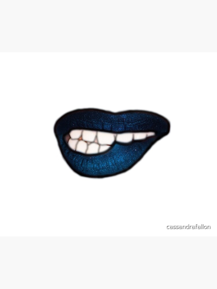 "Galaxy Lip Bite" Art Print for Sale by cassandrafallon Redbubble