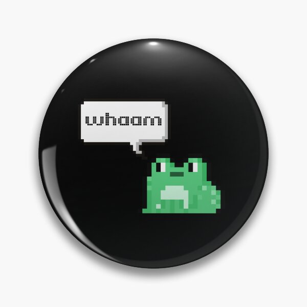 Item preview, whaam cute pixel frog designed and sold by SilentStyle.