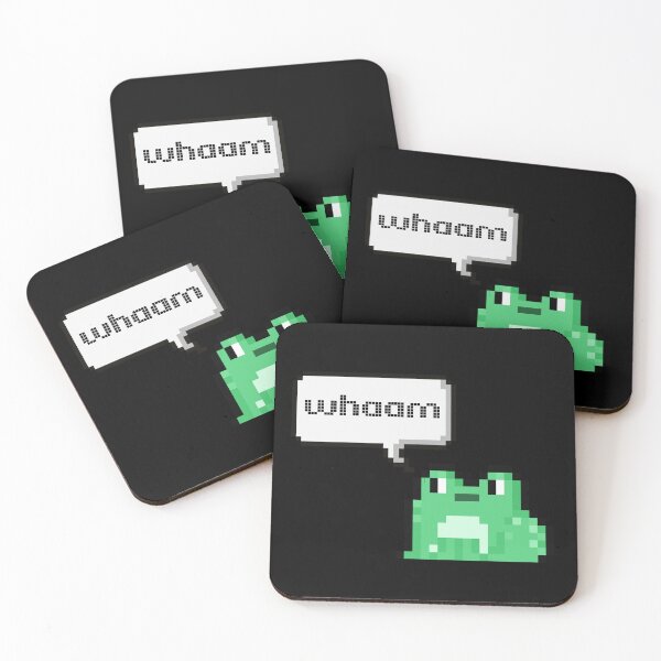Item preview, whaam cute pixel frog designed and sold by SilentStyle.
