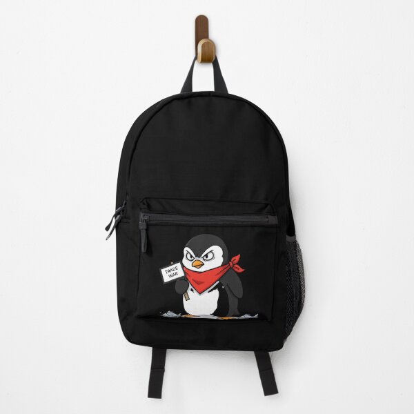 Item preview, Penguin Trade War Protest No Tariffs designed and sold by SurrealArtSzysz.