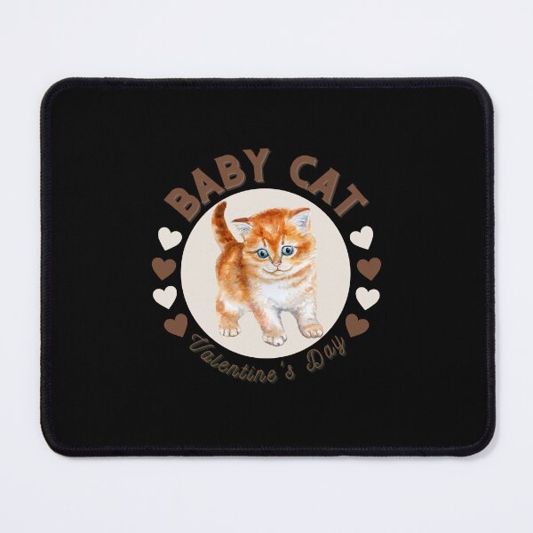 Item preview, Baby Cat Watercolor Valentine Love designed and sold by Zakrytos ★★★★★.