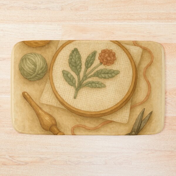 Item preview, Punch Needle Embroidery Flatlay designed and sold by Lacritsa .