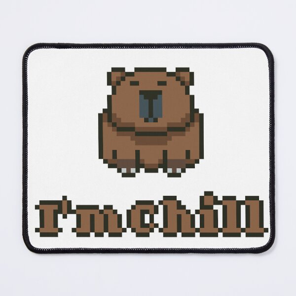 Item preview, Cute Chill Capybara in Pixel Art designed and sold by Ekira Pop Pixel.