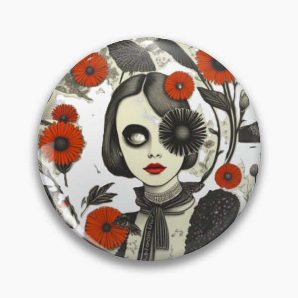Item preview, Anxious Bloom: Surreal Gothic Collage of Beauty and Decay designed and sold by Dark-Circuit-Haven.
