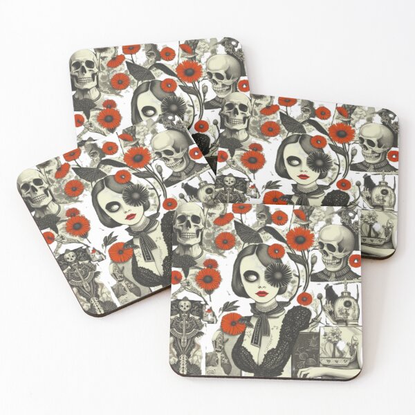 Item preview, Anxious Bloom: Surreal Gothic Collage of Beauty and Decay designed and sold by Dark-Circuit-Haven.