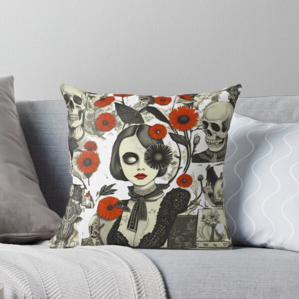 Item preview, Anxious Bloom: Surreal Gothic Collage of Beauty and Decay designed and sold by Dark-Circuit-Haven.