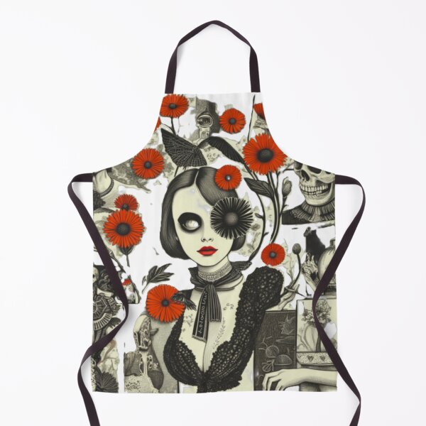 Item preview, Anxious Bloom: Surreal Gothic Collage of Beauty and Decay designed and sold by Dark-Circuit-Haven.