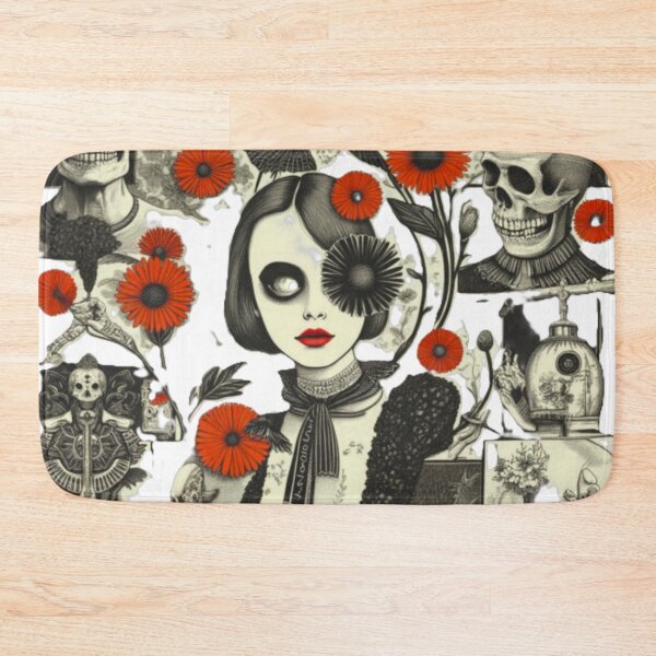 Item preview, Anxious Bloom: Surreal Gothic Collage of Beauty and Decay designed and sold by Dark-Circuit-Haven.