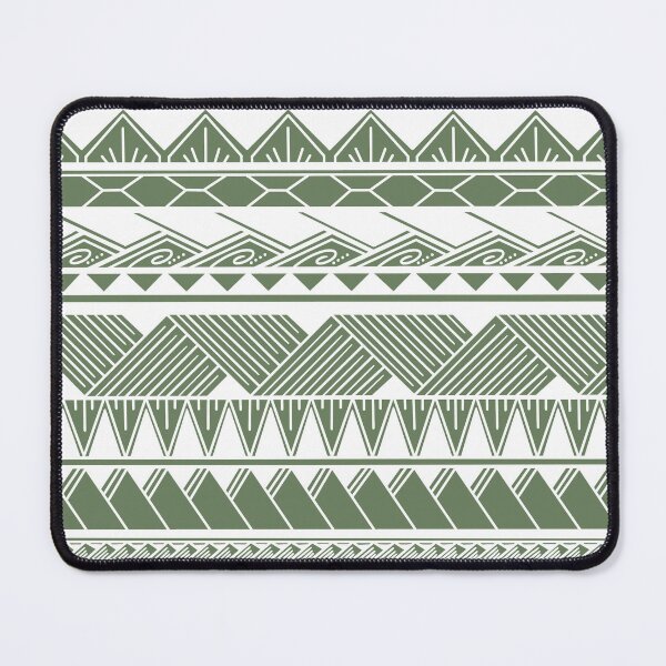 Item preview, White and Moss Tribal Pattern designed and sold by Steeb757.