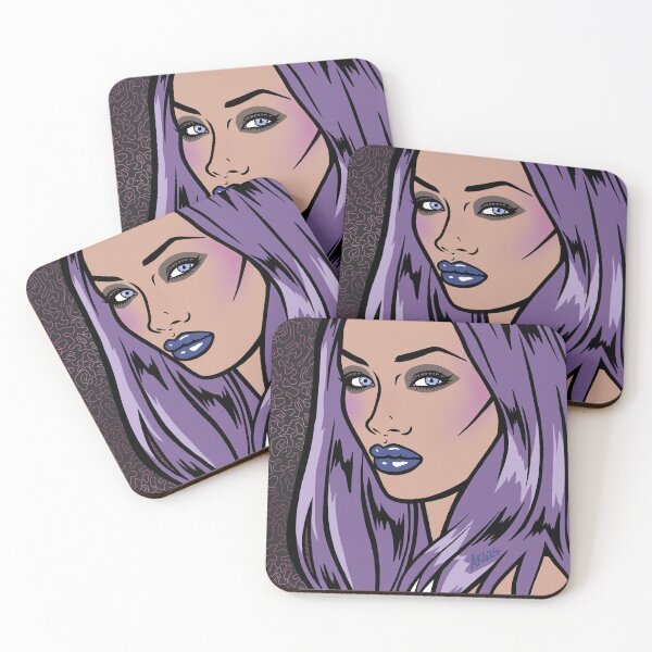Item preview, Purple Cyber Comic Girl designed and sold by turddemon.