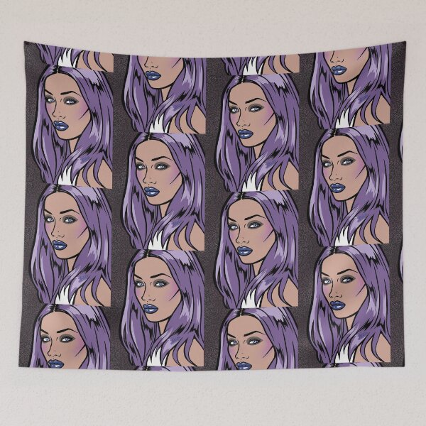 Item preview, Purple Cyber Comic Girl designed and sold by turddemon.
